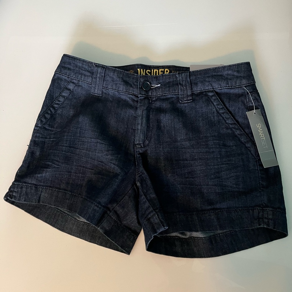 NWT Smart Set Insider Premium Stretch Denim Shorts size 4